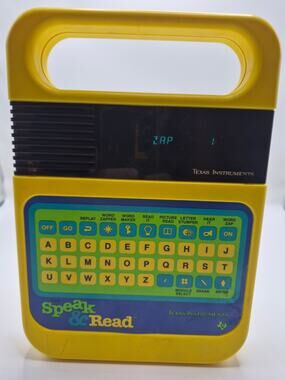 Vintage 1980 Texas Instruments Speak & Read Electronic Learning Toy Working